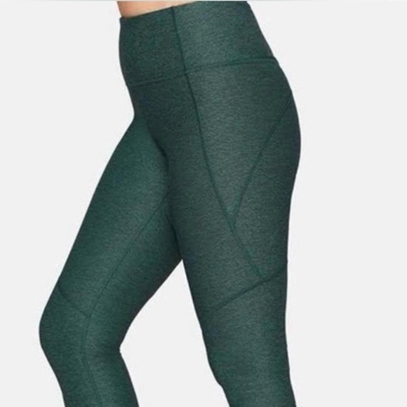 Outdoor Voices Women’s Heathered Hunter Green Warm Up Leggings, Size Small - Picture 3 of 11
